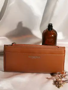 Accessorize London Women Faux Leather Agnes Large Two Fold Wallet