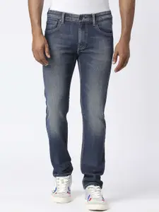 Pepe Jeans Men Blue Tapered Fit Low-Rise Heavy Fade Jeans
