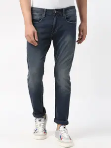 Pepe Jeans Men Tapered Fit Low-Rise Light Fade Cotton Jeans