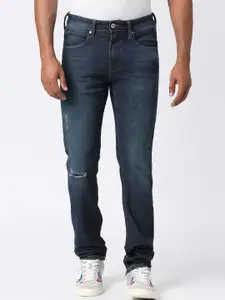 Pepe Jeans Men Slim Fit Slash Knee Light Fade Cotton Jeans