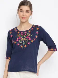 Mayra Floral Embroidered  Top