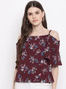 Mayra Floral Print Shoulder Straps Top