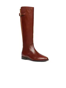 Saint G Women Genuine Leather High-Top Regular Boots