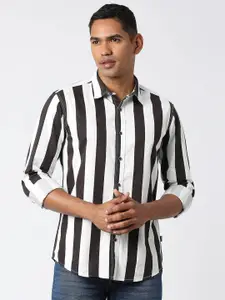 Pepe Jeans Relaxed Striped Spread Collar Casual Shirt