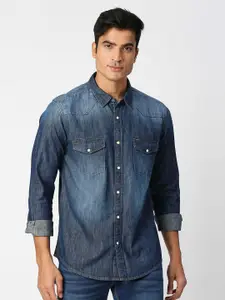 Pepe Jeans Relaxed Faded Cotton Casual Shirt