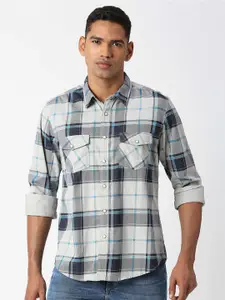 Pepe Jeans Relaxed Tartan Checks Checked Cotton Casual Shirt