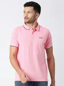 Pepe Jeans Men Cotton Polo Collar T-shirt