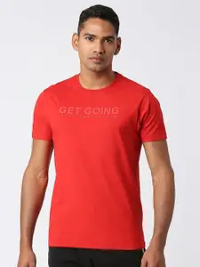 Pepe Jeans Men Typography Pure Cotton Slim Fit T-shirt