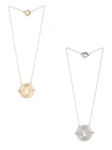 EL REGALO Set of 2 Gold-Plated Necklace