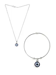 EL REGALO Set of 2 Silver-Plated Necklace