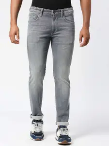 Pepe Jeans Men Tapered Fit Low-Rise Low Distress Heavy Fade Jeans