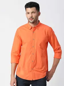 Pepe Jeans Spread Collar Cotton Casual Shirt