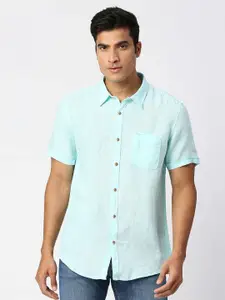 Pepe Jeans Spread Collar Pure Linen Casual Shirt