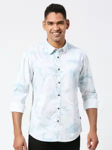 Pepe Jeans Relaxed Abstract Printed Cotton Casual Shirt