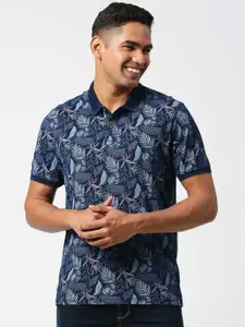 Pepe Jeans Floral Printed Polo Collar Pure Cotton T-shirt