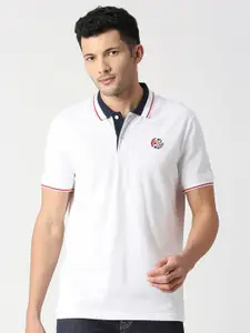 Pepe Jeans Men Pure Cotton Polo Collar T-shirt
