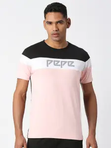 Pepe Jeans Typography Printed Pure Cotton Slim Fit T-shirt