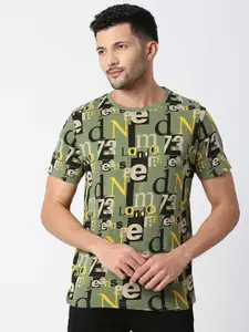 Pepe Jeans Men Typography Printed Pure Cotton Slim Fit T-shirt