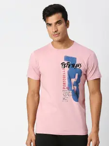 Pepe Jeans Men Graphic Printed Pure Cotton Slim Fit T-shirt