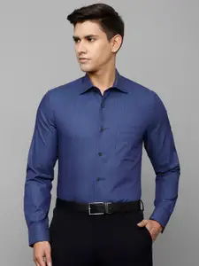 Louis Philippe Micro Ditsy Printed Pure Cotton Formal Shirt