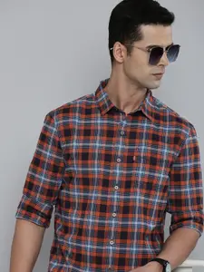 Levis Slim Fit Checked Pure Cotton Casual Shirt