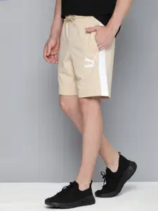 Puma Men Regular Fit Above Knee Length Solid Sports Shorts With Striped Detail