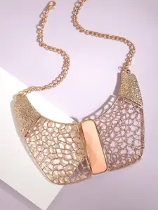 SOHI Gold-Plated Necklace