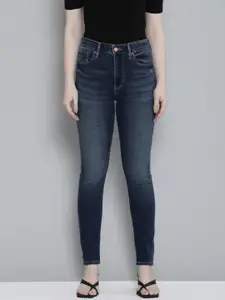 Levis Women 721 Skinny Fit High-Rise Heavy Fade Stretchable Jeans