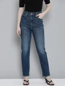 Levis Women Straight Fit High-Rise Light Fade Stretchable Jeans