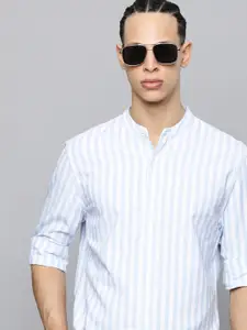 Levis Band Collar Striped Casual Shirt