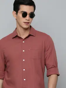 Levis Solid Slim Fit Pure Cotton Casual Shirt