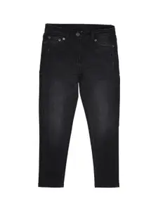 Peter England Girls Slim Fit Low Distress Light Fade Cotton Jeans