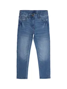 Peter England Girls Slim Fit Light Fade Cotton Jeans