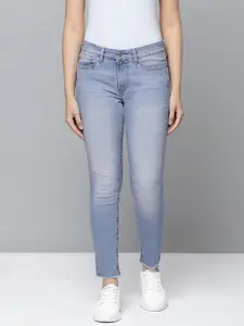 Levis Women 711 Skinny Fit Heavy Fade Stretchable Jeans