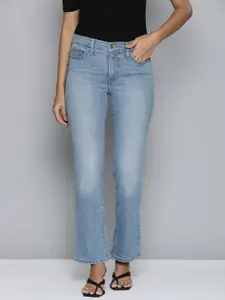 Levis Women Straight Fit Faded Jeans