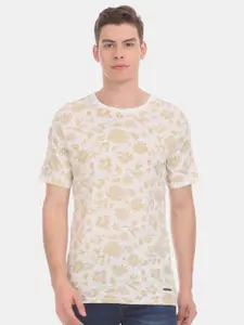V-Mart Floral Printed Cotton T-shirt