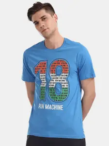 V-Mart Typography Printed Cotton T-shirt