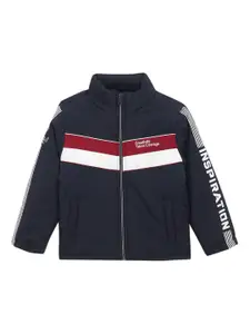 Cantabil Boys Colourblocked Lightweight Bomber Jacket