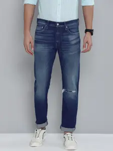 Levis Men Faded Slim Fit Ripped Jeans