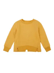 Cantabil Girls Button Slit Pullover Sweatshirt