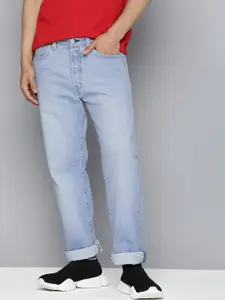 Levis Men Heavy Fade Light Shade Mid-Rise Jeans