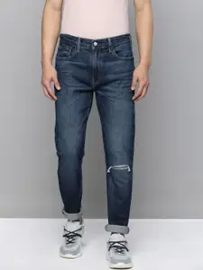 Levis Men Tapered Fit Faded Ripped Jeans