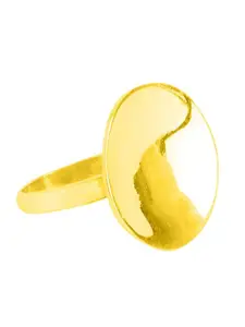 ahilya 92.5 Sterling Silver Gold-Plated Adjustable Finger Ring