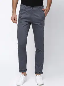 HIGHLANDER Men Grey Slim Fit Trousers