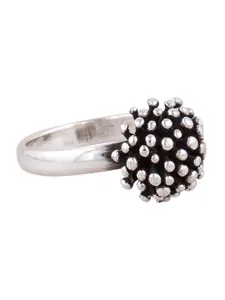 ahilya Silver-Plated 92.5 Sterling Silver Dandelion Toe Ring