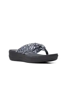 Clarks Printed Open Toe Flats