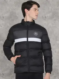 U.S. Polo Assn. Denim Co. Men Colourblocked High Neck Padded Jacket