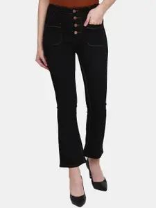 V-Mart Women Classic Mid-Rise Button Fly Cotton Jeans