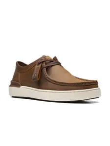 Clarks Men Lace-Up Mid-Top Suede Derby