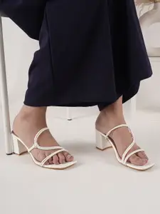 DressBerry Open Toe Block Heels